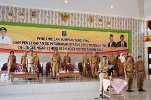 Walikota Serahkan SK 251 PNS Formasi 2018